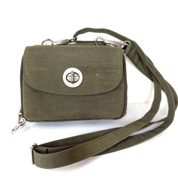 Baggallini Handbags - BAGGALINI Mini Crossbody Bag Olive Green Purse Casual Granola Girl Gorpcore Army